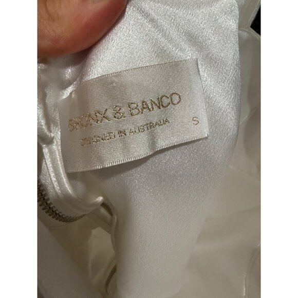 BRONX AND BANCO LANA BRIDAL MINI DRESS IN WHITE - Picture 8 of 8